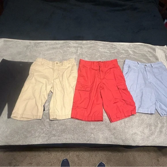 Lot of Boys Khaki Shorts, Size 12, Excellent Condition - Picture 2 of 7